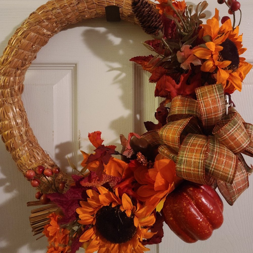 Fall Season Holiday Wreaths - Fall, Thanksgiving,